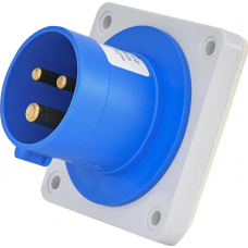 Вилка вбудована (силовий роз'єм) ERR-1632  IP44 (16A, 230V, 2P+PE)
